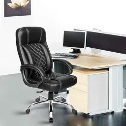 Rose I10 52x52x116cm Leatherette Black High Back Executive Chair-image-86