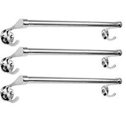 Zesta 24 inch Stainless Steel Chrome Finish Towel Bar (Pack of 2)-image-10