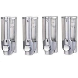 Zesta AH19 450ml ABS Silver Wall Mounted Soap Dispenser (Pack of 4)-picture-49
