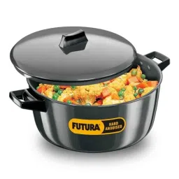 Hawkins Futura 6 Litre 27cm Hard Anodized Cook n Serve Bowl with Lid, ACB 60 (Pack of 2)-picture-23