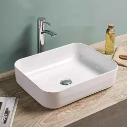 InArt 19x15x6 inch Ceramic White Table Top Wash Basin, INA-455-picture-21