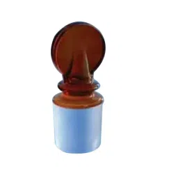Borosil 19.7/17 Amber Penny Head I/C Joint Glass Stopper, 8410019-picture-21