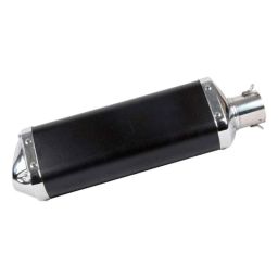 AllExtreme EXSMSB1 Stainless Steel 1.5-2 inch Black Inlet Universal Exhaust Muffler Silencer with Removable DB Killer-picture-37