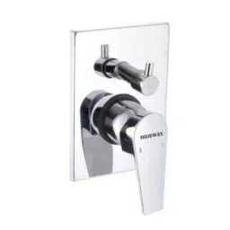 HIDEWAY Arya Brass Chrome Finish Silver Single Lever 2 Inlet Concealed Diverter Faucet, AR-1014-image-84