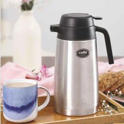 Cello Magnum 2000ml Black Stainless Steel Vacuum Serving Pot, 405CSP0058 (Pack of 3)-picture-44