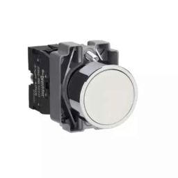 Schneider Electric Easy Harmony XB2 22mm White 1NO Flush Type Spring Return Push Button, XB2BA11C-4