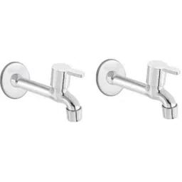 Senkiddpro Stainless Steel Chrome Finish Wall Mounted Long Body Tap (Pack of 2)-image-81