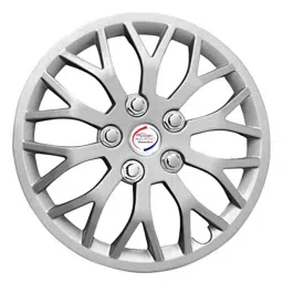 Auto Pearl 4 Pcs 14 inch Polypropylene Silver Press Type Car Wheel Cover Set with Retention Ring for Maruti Suzuki S Presso, WC14in_VIVA_Silver_SPresso-picture-32