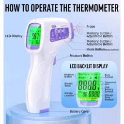 Luxus LX-102 PVC Infrared Digital Thermometer with LCD Display for Accurate Reading image 5