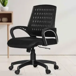 High Living Eezy Black Mesh Office Chair-image-6