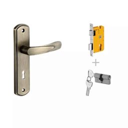 Dorset Bow HL BOW PT 176mm Stainless Steel PT Finish Lock Set with Both 60mm Side Key Cylinder-image-18