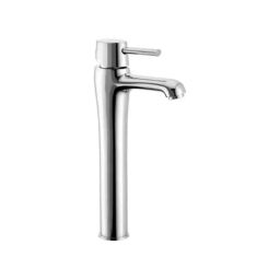 Cera Ripple Metal Wall Mount Basin Mixer with Extended Body &a; Braided Connection Pipe, F1017452-50