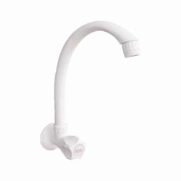 APL Apollo Continental PTMP White Wall Mounted Sink Cock, TP255-picture-2
