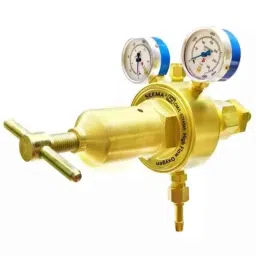 Seema 14Bar Single Stage Double Gauge High Flow Oxygen Gas Pressure Regulator, S.S.DG.HOX-1-6