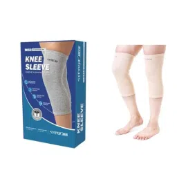 STERGIC IRIS Nylon &a; Cotton Knee Support Cap Brace for Knee Support &a; Pain Relief, Size: XL-1