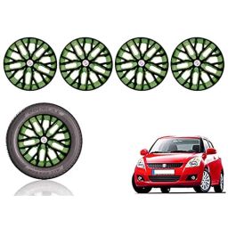 Auto Pearl 14 inch ABS Black &a; Green Press Type Car Hub Cap Wheel Cover for Swift Type 2-picture-21