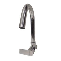 AhujaBrass &a; Stainless Steel Chrome Plated Long Body Kitchen Sink Tap, AS-14-41