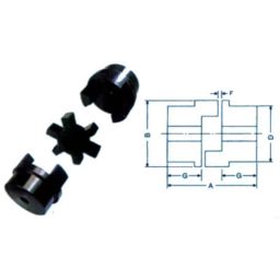 Fenner Essex Jaw Standard Coupling, Pilot Bore, Size: F0100-picture-28