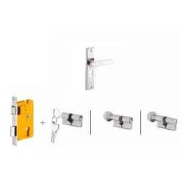 Dorset Deolo HL DEO 8 inch Stainless Steel Lock Set with Both 70mm Side Key Cylinder (Pack of 2)-image-72