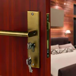 Voltizi 8 inch Stainless Steel Cylindrical Plate Matt Antique Brass Finish Mortise Door Lock Handle Set with 3 Computer Keys, MG301-image-92