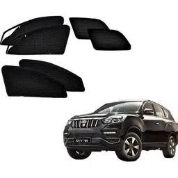 Kozdiko 6 Pcs Polyester Magnetic Zipper Car Sunshade Curtain Set for Mahindra XUV700 Alturas G4-35