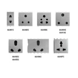 Anchor Roma 10A 2 Module Silver Multi Socket, 66403S, (Pack of 10)-picture-7