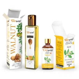 GoWoo 2 Pcs 10ml Natural Neroli Aroma Oil &a; 100ml Walnut Carrier Oil Set, GWOC1019-P37+P183-picture-0