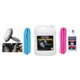Indopower Ff1130 Leather Shiner, 2 Pcs Car Cloth, Scratch Remover, All Tyre Cleaning Brush Kit, AHh1134-image-32
