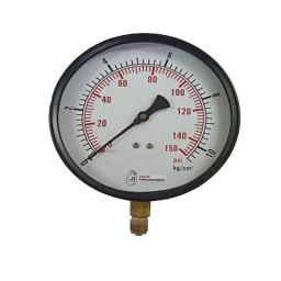 Japsin Instrumentation 0-10.6kg/cm² Pressure Gauge with Dual Scale 150 PSI, Connection: 3/8 inch, JI-PG-118-90