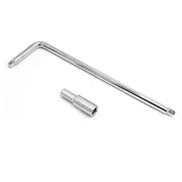 B K Jagan &a; Co 300mm 1/2 inch Chrome Vanadium Steel Square Drive L Handle with 21 mm Socket-7