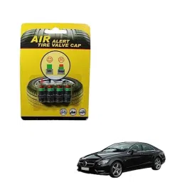 Kozdiko 4 Pcs Plastic Air Alert Car Tyre Valve Caps Set for Mercedes Benz CLS-picture-26