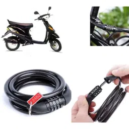Auto Pearl PVC &a; Plastic Black Combination Cable Lock for Spirit, 499-picture-11