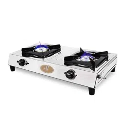 Ruwa Atom 2 Burner Stainless Steel Manual Gas Stove-image-3