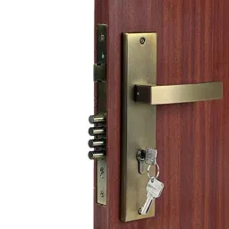Homexpert LB10001 10 inch 60mm Stainless Steel Antique Brass Finish Cylindrical Plate Both Side Key Mortise Door Lock Set-picture-33