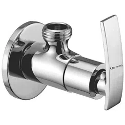 Oleanna Desire Brass Silver Angle Valve with Wall Flange-image-29