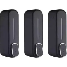 Neelkund 350 ml Plastic Black Liquid Soap Dispenser for Bathroom &a; Kitchen (Pack of 3)-image-59