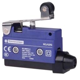 Schneider Electric 10A 240VAC Electric Short Flat Lever Roller End Plunger Limit Switch, XCJ127C-picture-30