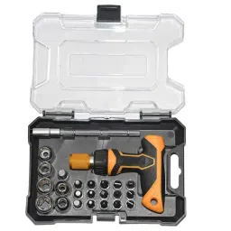 Achro 24 Pcs Chrome Steel Professional Industrial Grade Screwdriver Set-27