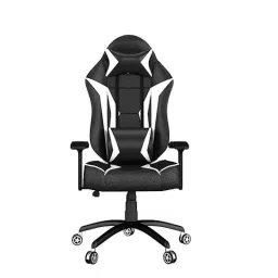 Rekart Nylon White &a; Black Multi Functional Adjustable Ergonomic Wing Back Gaming Chair with Lumbar Support, M4 White-13