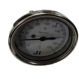 Japsin Instrumentation 0-200 deg C Bimetal Dial Thermometer with 6 inch Long Stem, Connection: 1/2 inch, JI-BMT-1001-34