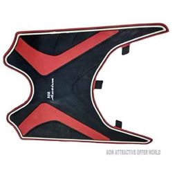 Meenu Arts Tow Wheeler Foot Mat (Red) Type-7 for Honda Activa 5G-38