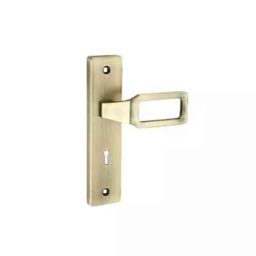 Bonus Compact 70mm Mild Steel &a; Zinc Alloy Brushed Steel Finish Leo Mortice Lock Set, Door Thickness: 30-48 mm-picture-0