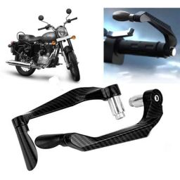 Auto Pearl 2 Pcs Aluminium Carbon Black Brake Clutch Lever Set for Royal Enfield Bullet 350 New-picture-33