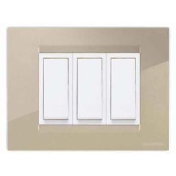 GreatWhite Fiana 3 Module PVC Gold Modular Twin Plate, 20603-GD (Pack of 20)-23