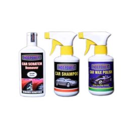 Indopower Ff649 250ml Car Shampoo Gun, 100g Scratch Remover &a; 250ml Car Wax Polish Gun Kit, AHh651-8