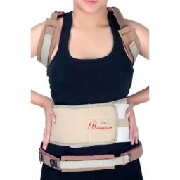 Bodycare Cotton &a; Elastic Beige Dorso Lumbar Spinal Taylor Brace, RP-3204, Size: XL-1