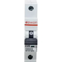 Dewon Electric 25A 10kA Single Pole MCB, CB2001025C-1