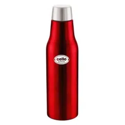 Cello Ivana 900ml Swift Red Stainless Steel Vacuum Water Bottle, 405CSSB0599 (Pack of 5)-picture-4