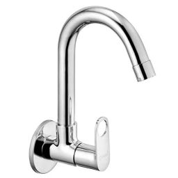 Oleanna Prime Brass Silver Chrome Finish Sink Cock with Extended Swivel Spout-picture-44
