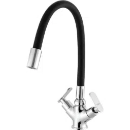 Neelkund Capsule Brass Black Flexible Hot &a; Cold Basin Mixer with 360 deg Swivel Spout-image-50